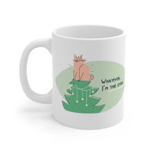 Load image into Gallery viewer, Christmas Cat Mug — "Whatever, I'm the Star" 11oz Holiday Coffee Cup