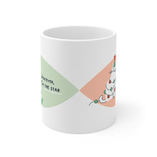 Load image into Gallery viewer, Christmas Cat Mug — "Whatever, I'm the Star" 11oz Holiday Coffee Cup