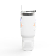Load image into Gallery viewer, Insulated Travel Mug, Black Cat Magic Orange Cat PSL