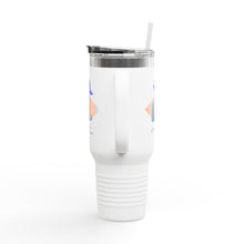 Load image into Gallery viewer, Insulated Travel Mug, Black Cat Magic Orange Cat PSL